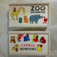 Ново дървено домино ZOO и ANIMAL, снимка 2 - Образователни игри - 38903012