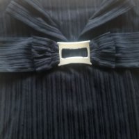 Нов дамски сукман от черно рипсено кадифе, снимка 7 - Сукмани - 34717523