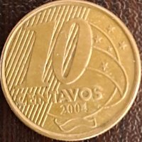 10 центаво 2004, Бразилия, снимка 1 - Нумизматика и бонистика - 44084423