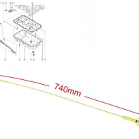 Щека за измерване нивото на маслото Renault Master, Traffic, Movano, 2.5, CDTI, DCI, снимка 2 - Аксесоари и консумативи - 40685654