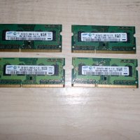 40.Ram за лаптоп DDR3 1333 MHz,PC3-10600,2Gb,Samsung.Кит 4 Броя, снимка 1 - RAM памет - 34641059