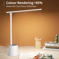 Настолна лампа LONGTOO, 9W димируема LED, 3 режима, 5 цветови температури, снимка 6 - Настолни лампи - 44894948