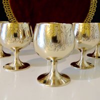 Английски чаши,никелово сребро,барок. , снимка 1 - Антикварни и старинни предмети - 38068394