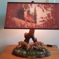 Арт лампа настолна лампа Al agnew Deer Art, снимка 2 - Настолни лампи - 27700092