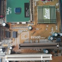 Дънна платка Acorp 6VIA90A1 Socket 370 CPU+FAN+RAM, снимка 5 - Дънни платки - 43603680