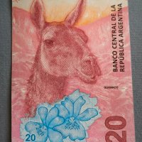 Банкнота - Аржентина - 20 песо UNC | 2017г., снимка 3 - Нумизматика и бонистика - 43931194
