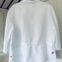 Ленена бяла бутикова риза/блуза/туника ABBA, снимка 5 - Ризи - 38907273