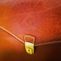 Луксозна италианска чанта от естествена кожа GIUDI, снимка 4 - Чанти - 44927307