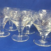 Кристални чаши за концентрат, столче, гравюра 6 бр, снимка 5 - Чаши - 39056789