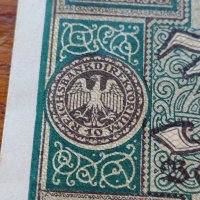 Райх банкнота - Германия - 10 марки 1920 година - 23610, снимка 4 - Нумизматика и бонистика - 33373553