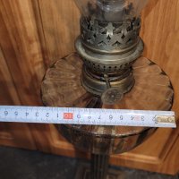 Прекрасна висока старинна газена лампа, снимка 2 - Антикварни и старинни предмети - 43335828