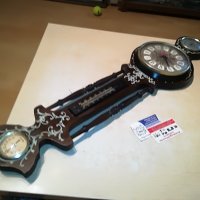 антика часовник с барометър 2606212037, снимка 1 - Антикварни и старинни предмети - 33342591