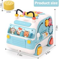 Нова детска играчка Автобус със светлина и музика дете бебе подарък игра, снимка 7 - Музикални играчки - 40828790
