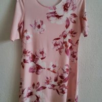 Розова туника на цветя, снимка 2 - Тениски - 37802353