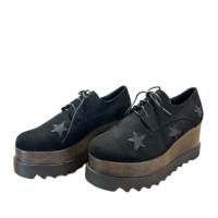 Черни дамски обувки с платформа , снимка 2 - Дамски елегантни обувки - 44879031