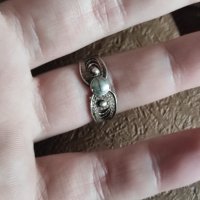 Стар сребърен пръстен Филигран (202), снимка 5 - Пръстени - 44015206