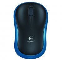 Мишка Безжична Logitech M185 Blue Mini 1000dpi Синя Wireless Optical Mouse, снимка 3 - Клавиатури и мишки - 11412870