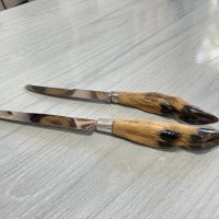 Маркови ножове с дръжки от крачета. №2897, снимка 2 - Антикварни и старинни предмети - 38409762