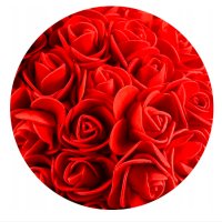 Мече изработено от рози с панделка, снимка 2 - Декорация за дома - 43452321