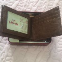 Оригинални мъжки кожени портфейли марка LEVI’S - светлокафеви, снимка 2 - Портфейли, портмонета - 27380787