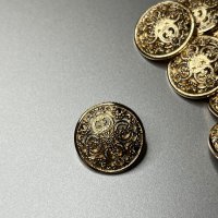 Луксозни златисти метални копчета, диаметър: 20мм/2см, кръгли, снимка 3 - Други - 43898772
