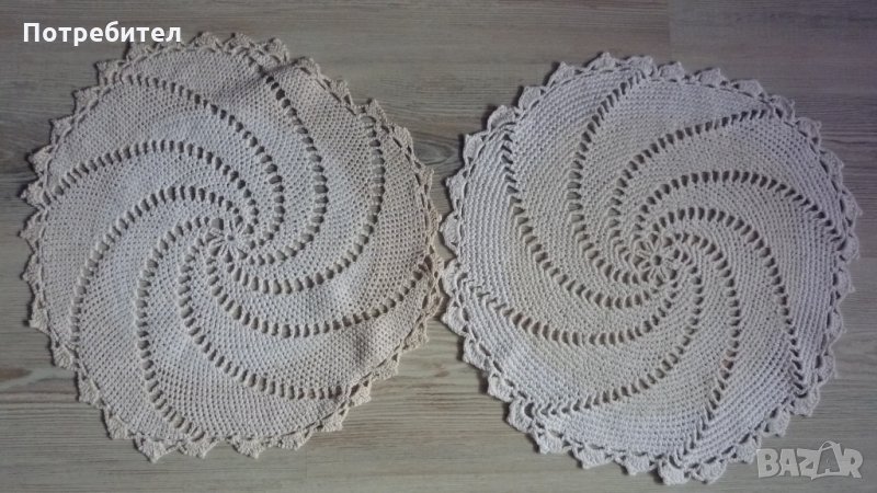 Плетени покривки, карета-17 броя , снимка 1