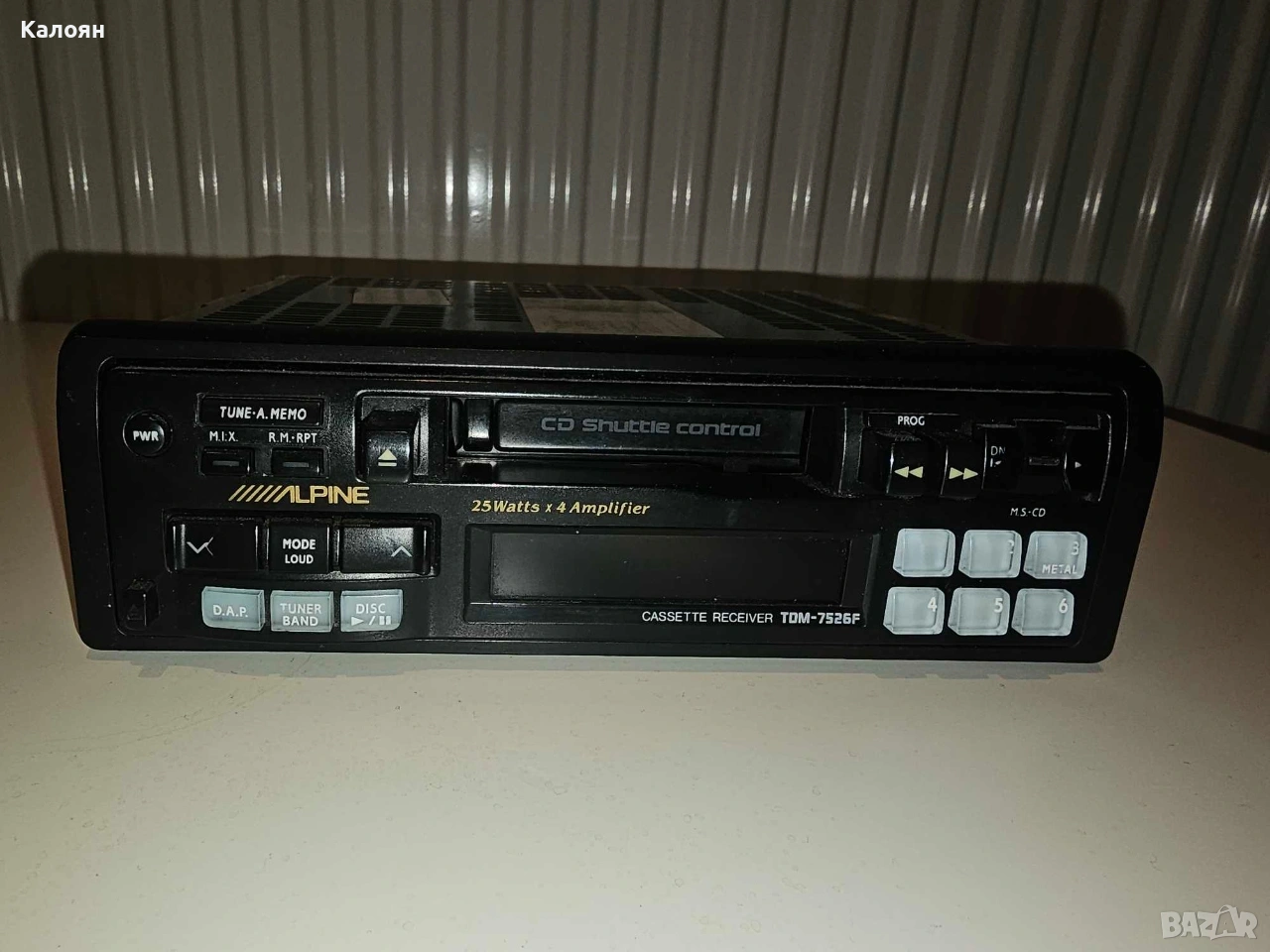 Alpine радиокасетофон, снимка 1