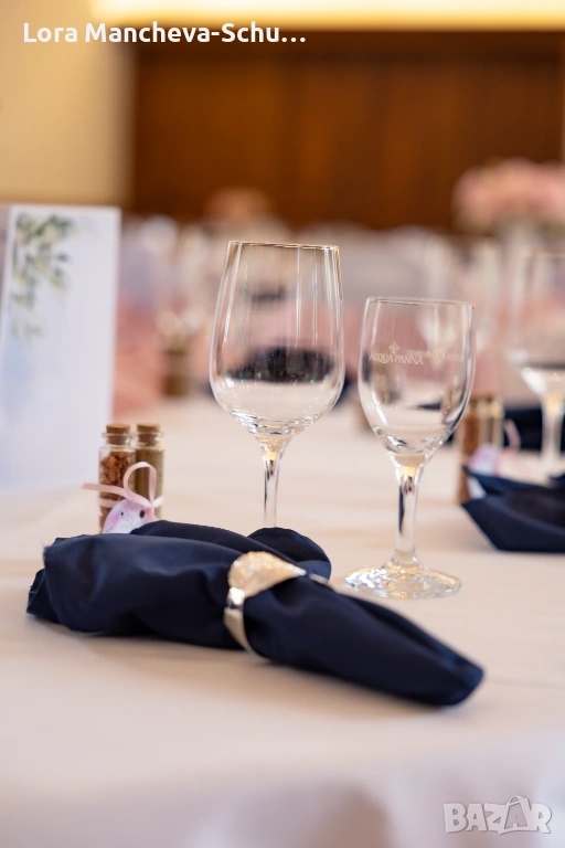 Тъмносини текстилни салфетки за събития (43х43 см) – 200 бр., снимка 1