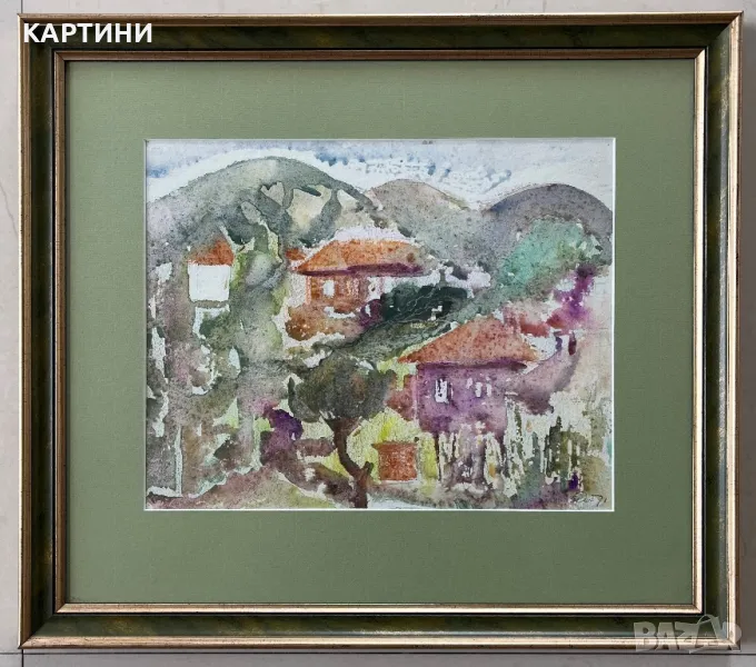 Нанет Баклаян картина - акварел, снимка 1