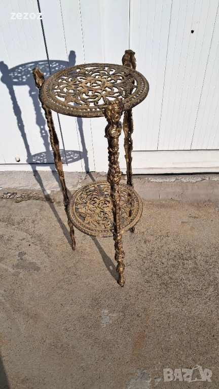 Алуминиева масичка в Ар Нуво стил, снимка 1