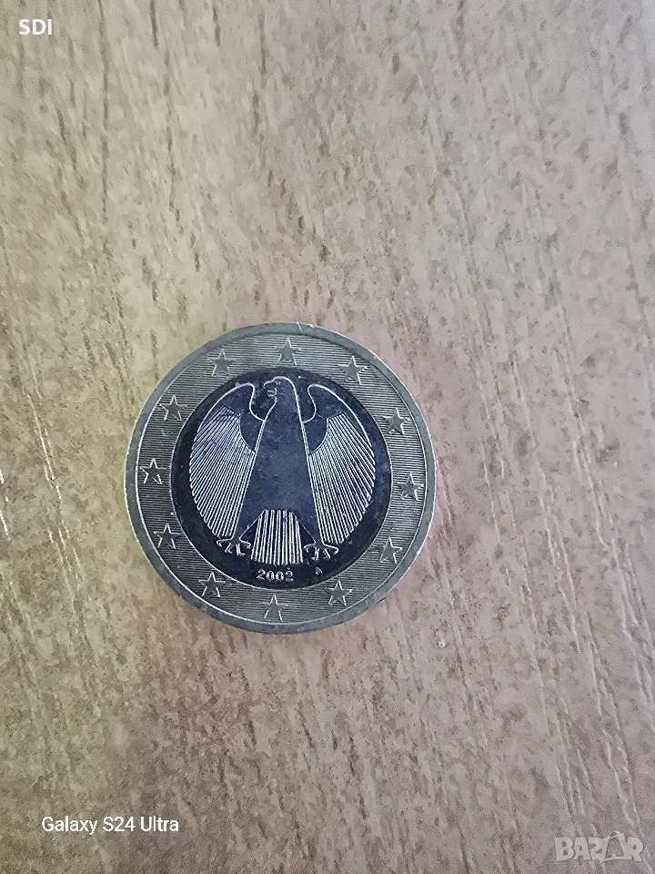 1 евро Германия 2002, снимка 1