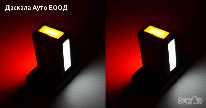 1 бр. ЛЕД LED тройни рогчета габарити НЕОН, е-маркиран 12-24V , Полша, снимка 1