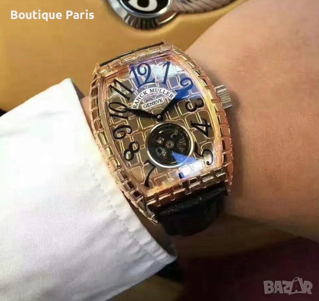 Мъжки луксозен часовник Franck Muller Gold Croco, снимка 1