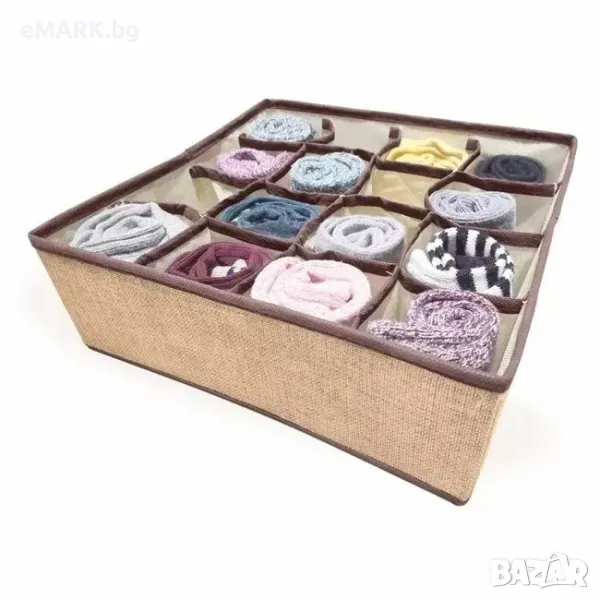 Органайзер за съхранение на бельо за гардероб, шкаф или чекмедже с различни позиции, снимка 1