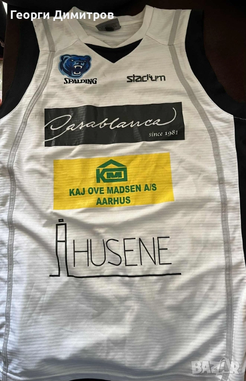 Колекционерски баскетболен потник Bakken Bears с оригинални автографи., снимка 1