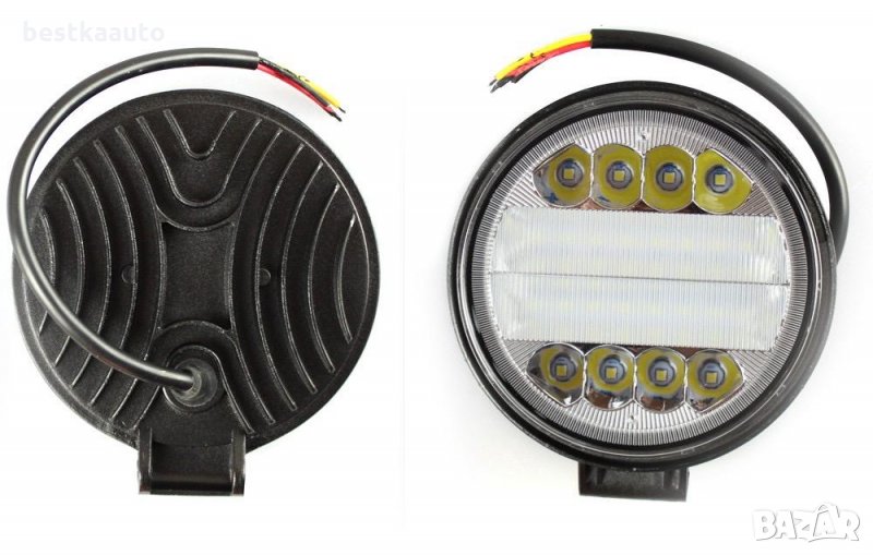 90W IP68 LED Халоген работна лампа диоден фар 30 диода DC 10-30V, снимка 1