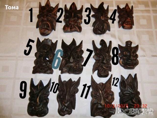 маски от дърво, снимка 1