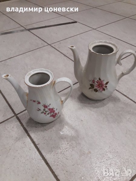 Две порцеланови кани,чайник,кана, снимка 1