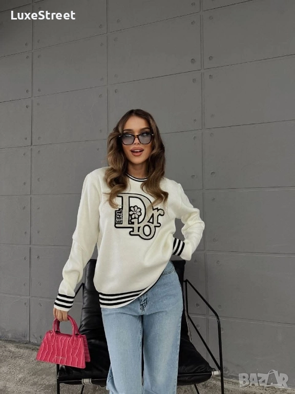 Дамски Пуловери - лого Бродирано 🤍Dior, снимка 1
