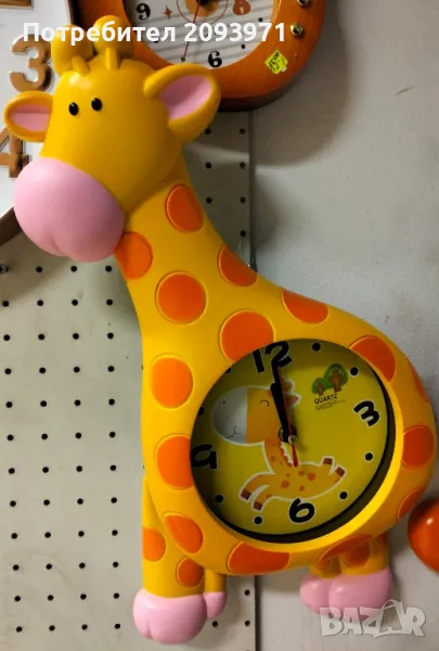 Детски стенен часовник Жиравче с махало, снимка 1