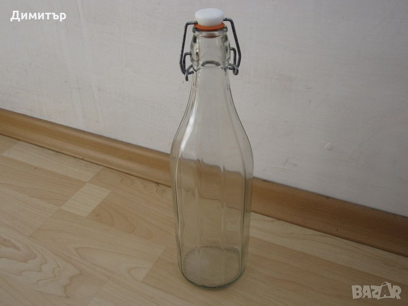 Бутилка за вода, с тапа, 1л, снимка 1