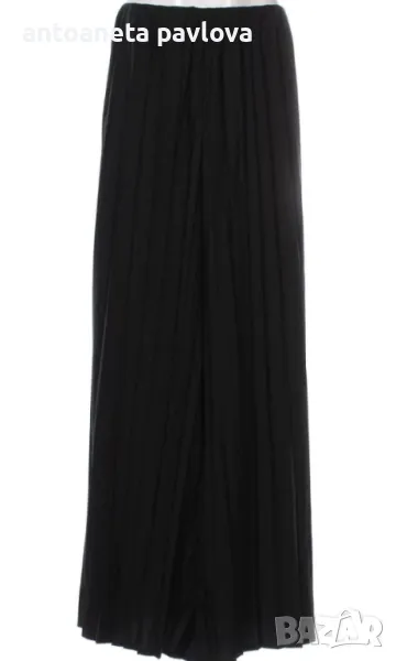 Пола-панталон плисе в черен цвят, снимка 1