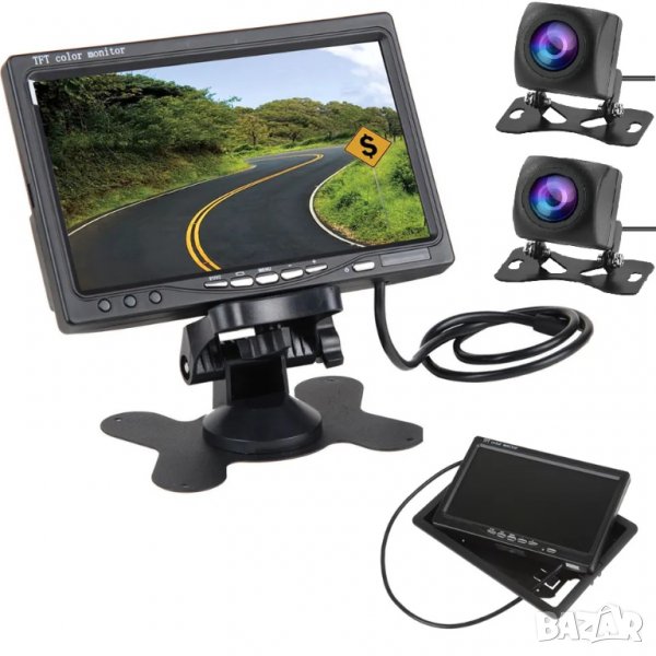 Kамера за задно виждане,паркиране, камера за заден ход, за кола, автомобил, бус, камион, парктроник, снимка 1
