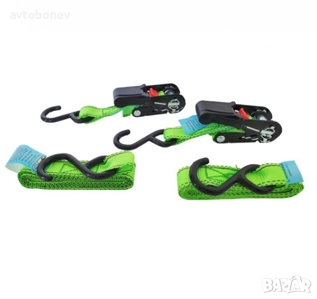 Колани за укрепване(осигуряване)на товари 2м Х 18мм. 2бр./к-т/, снимка 1