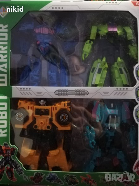 4 бр големи Роботи робот Трансформърс Transformers трансформираща пластмасова играчка, снимка 1
