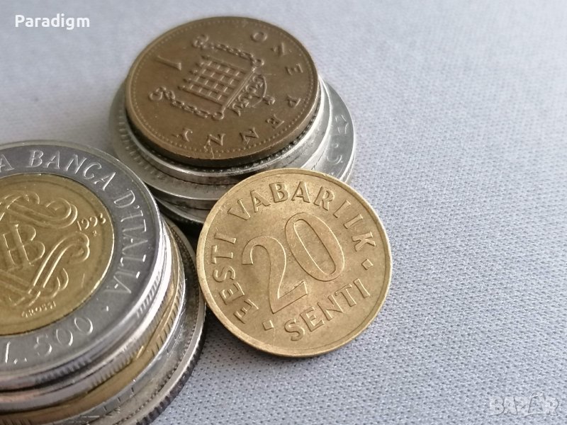 Монета - Естония - 20 сенти | 1992г., снимка 1