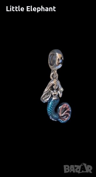 Сребърен висящ елемент Пандора,колекция"Little Mermaid-Ариел"/нов, снимка 1