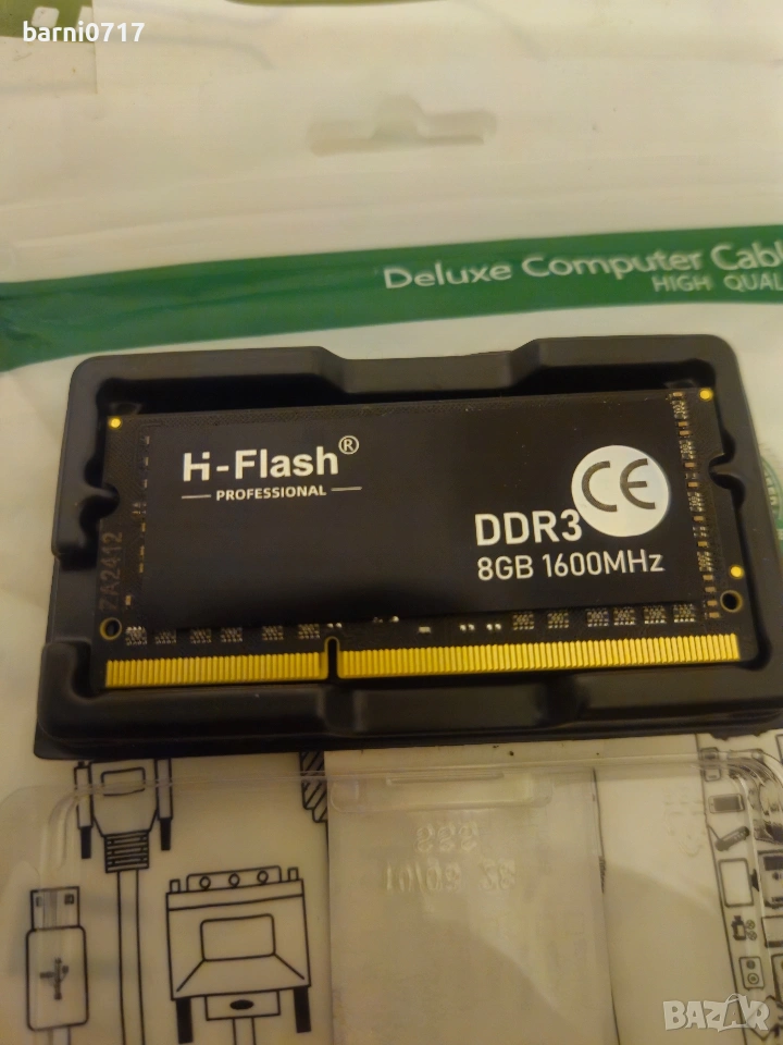 Нова рам памет за лаптип Ddr3 8gb 1600mhz, снимка 1