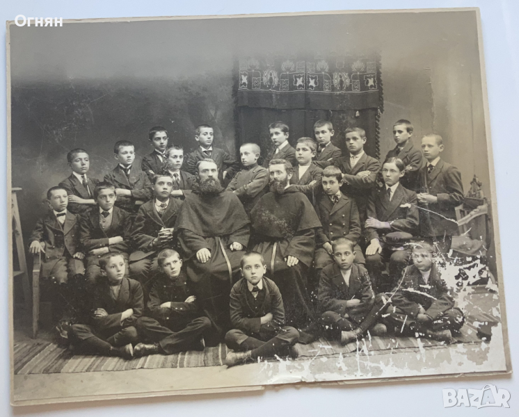 Стара снимка френски колеж Пловдив, снимка 1