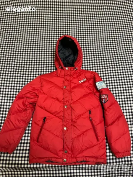SWIX Norge SkiTEAM мъжка дебела зимна пухенка S, снимка 1